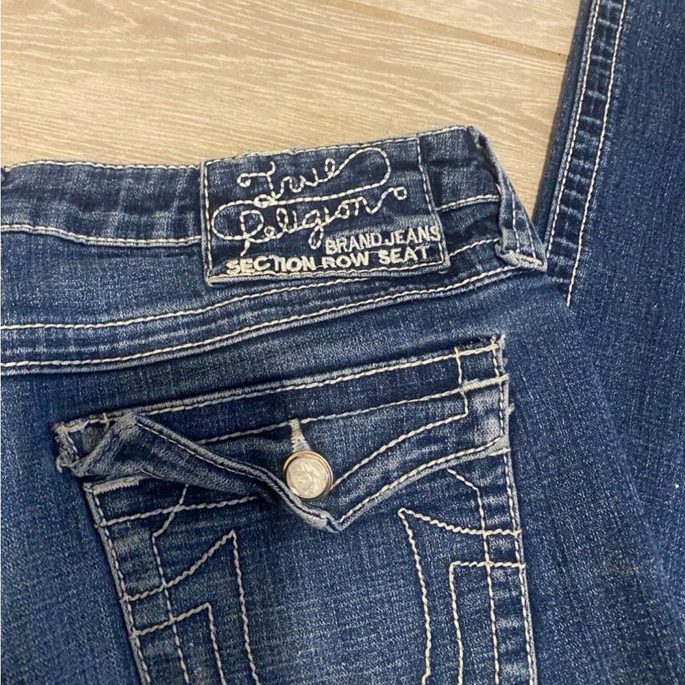 True Religion Women's Dark Blue Bootcut Jeans - Picture 3 of 5